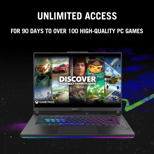 ASUS ROG Strix G16 ordinateur de jeu, écran 165&nbsp;Hz HD intégrale 16:10 de 16 po, NVIDIA® GeForce RTX™ 4060, Intel Core i7-13650HX, 32&nbsp;Go