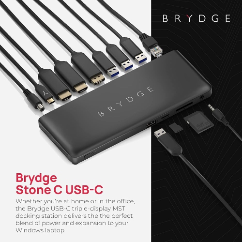 Brydge Stone-C Triple Display MST Docking Station 4K USB-C 3.0