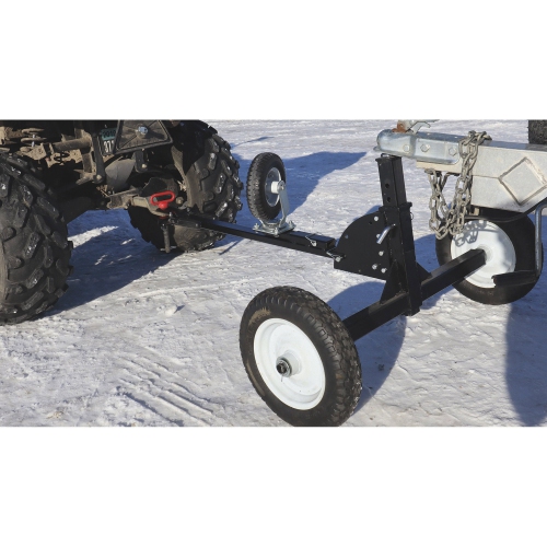 Tow Tuff TMD-1000CATV Adjustable Steel 1000lb Heavy Duty Trailer Dolly, Black
