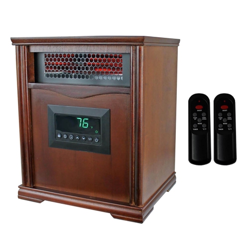 Lifesmart 4 Element 1500W Electric Infrared Quartz Indoor Space Heater,