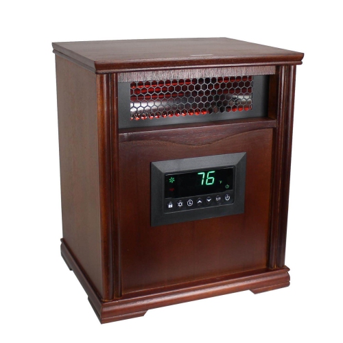 Lifesmart 4 Element 1500W Electric Infrared Quartz Indoor Space Heater,