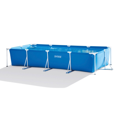 Piscine hors-terre extérieure à cadre rectangulaire de 14,75 pi x 33 po d'Intex