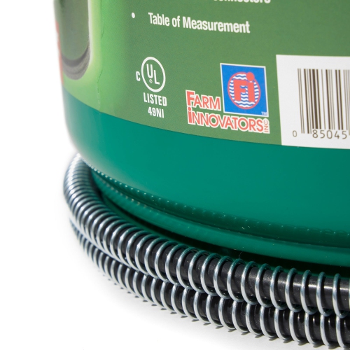 Farm Innovators – seau chauffant surdimensionné en plastique, 2 gallons, 60 watts