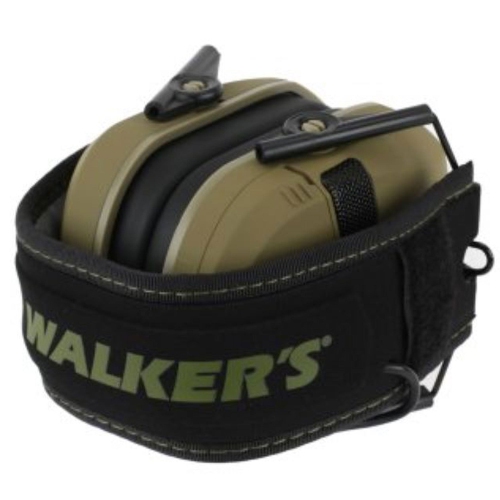 Walker's Razor Slim Shooter Electronic Hearing Earmuffs, Green Patriot