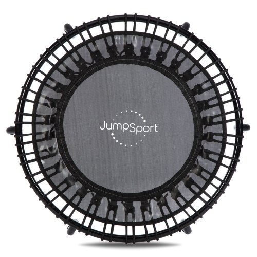 JumpSport 220 Fitness Rebounder Mini Trampoline for Home Cardio Fitness, Black