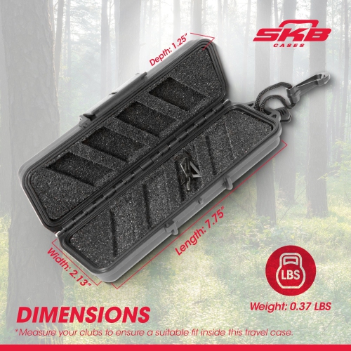 Étui rigide étanche à flèches pour tête de flèche de pointe de chasse de SKB cases pour iSeries 3I-0702-1 B-BH