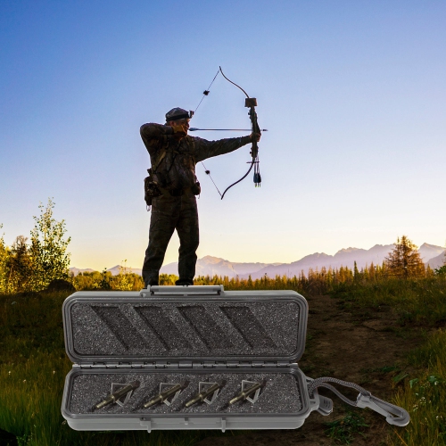 Étui rigide étanche à flèches pour tête de flèche de pointe de chasse de SKB cases pour iSeries 3I-0702-1 B-BH