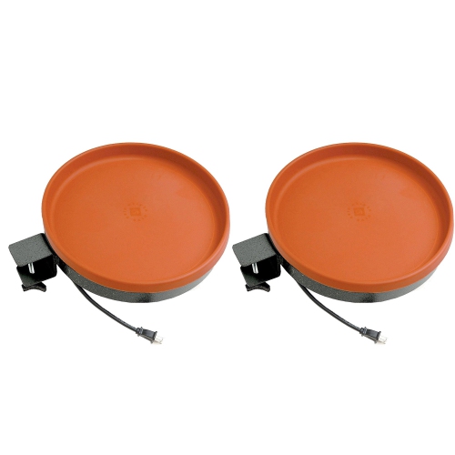 Farm Innovators All Seasons 3 In 1 75 Watts Heated Birdbath, Terracotta