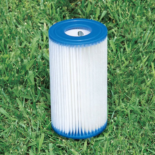 Piscine ronde à cadre en métal de 12 pi x 30 po avec pompe à filtre et bâche de piscine de 13 pi d'Intex