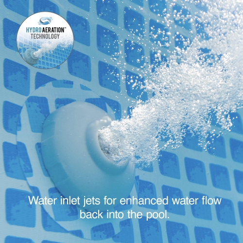 Intex 26675EG 1600 GPH Krystal système d'eau salée pour piscine et pompe à filtre de sable