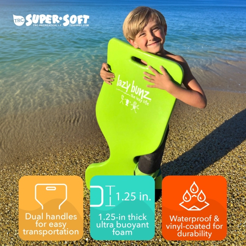 TRC Recreation Lazy Bunz Foam Water Saddle Swimming Pool Float, Marina Blue