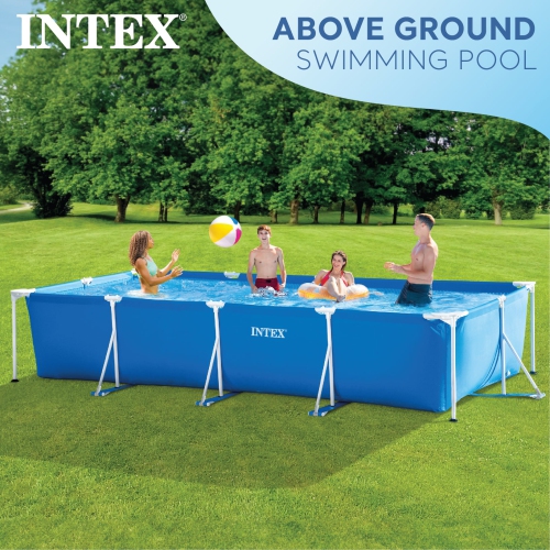 Piscine hors-terre rectangulaire Intex 14 pi x 33 po avec filtre