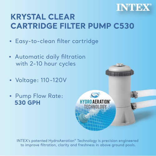 Piscine hors-terre rectangulaire Intex 14 pi x 33 po avec filtre