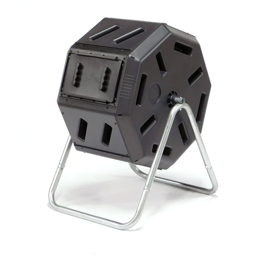 FCMP – bac à déchets d’extérieur moulé par culbutage de 22,5 gallons avec trous d’aération, noir