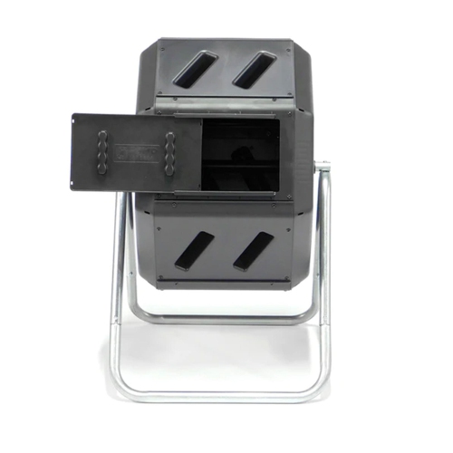 FCMP – bac à déchets d’extérieur moulé par culbutage de 22,5 gallons avec trous d’aération, noir