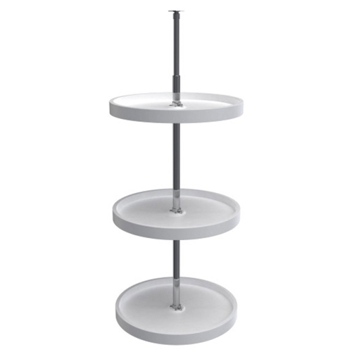 REV-A-SHELF  18" Lazy Susan Full-Circle Polymer 3-Shelf, White, 6013-18-11-526 Love this for the pantry