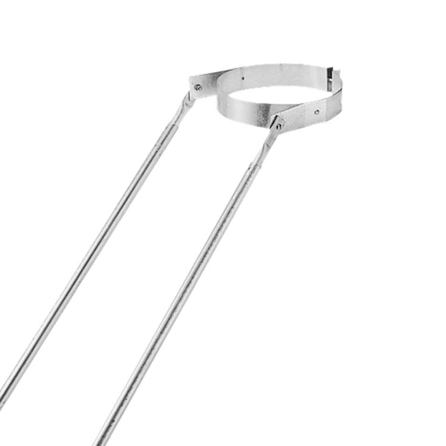 DuraVent DuraPlus 8 inches Extended Roof Bracket Chimney Support Brace, Silver