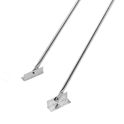 DuraVent DuraPlus 8 inches Extended Roof Bracket Chimney Support Brace, Silver