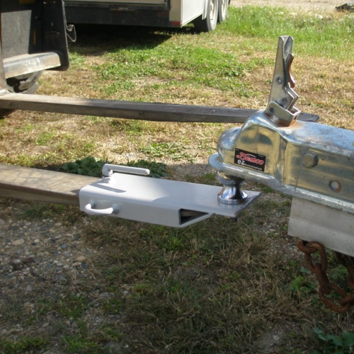 Field Tuff FTF-01FBMA 4in Ball Mount Hitch Adapter Fork Attachment