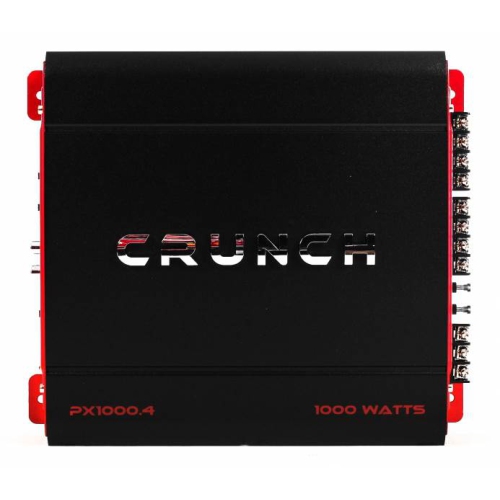 Crunch PX-1000 Car Stereo Amp with 2 3-Way Speakers and Soundstorm Wiring Kit