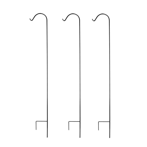 Ashman – Crochet de jardin en métal de qualité supérieure, 92 po, noir