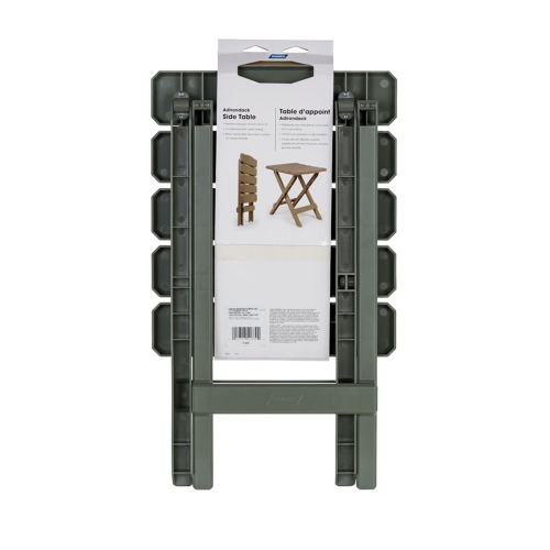 Camco – petite table d’appoint pliante en plastique pour le camping Adirondack portative, sauge