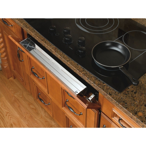 REV-A-SHELF  31" Front Tip-Out Sink Tray Organizer for Kitchen Sink, 6541-31-52 It is very convenient to hide small things that u dont want out on your counters etc