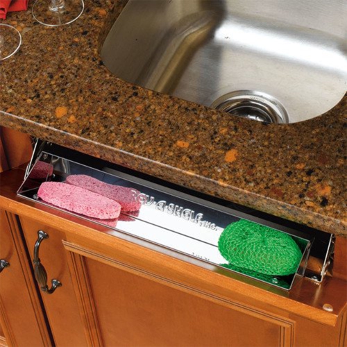 Rev-A-Shelf 31" Front Tip-Out Sink Tray Organizer for Kitchen Sink, 6541-31-52
