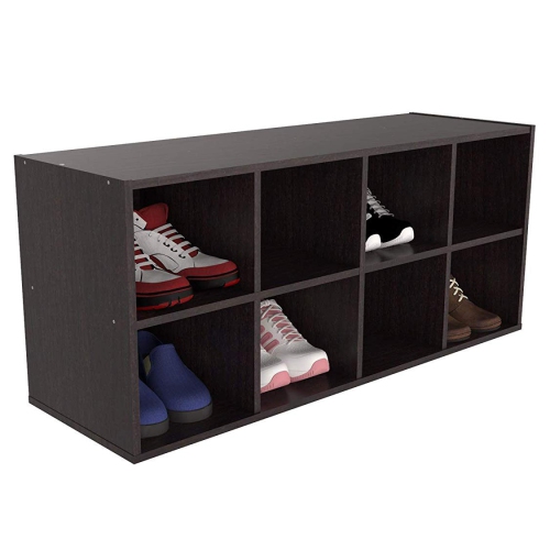 ClosetMaid 8 Box Cube Closet Shoe Organizing Storage Station, Espresso