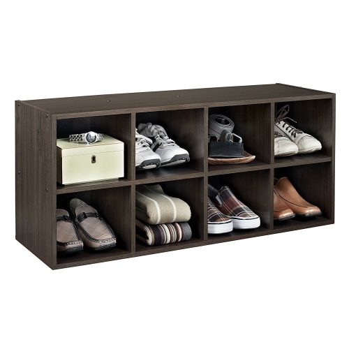 ClosetMaid 8 Box Cube Closet Shoe Organizing Storage Station, Espresso