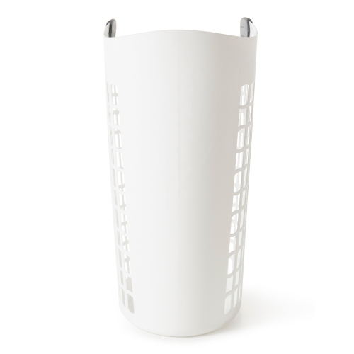 Gracious Living Easy Carry Flex 87 L Plastic Laundry Hamper, White