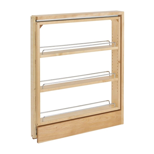 Rev-A-Shelf – Étagère de rangement PUL Out de 3 po pour remplissage de base d’armoire, 438-BC-3C