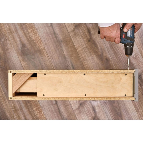 Rev-A-Shelf – Étagère de rangement PUL Out de 3 po pour remplissage de base d’armoire, 438-BC-3C