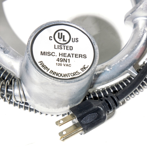 Dégivreur de seau en aluminium moulé de 5 gal h-49 Ice Chaser 250&nbsp;W de Farm Innovators