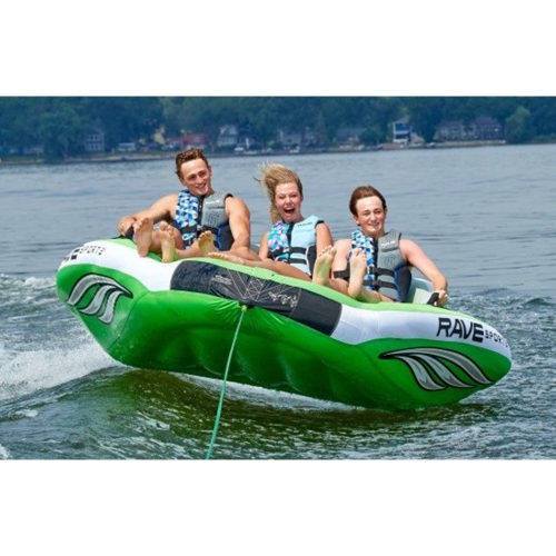 BOUÉE tractable pour 3&nbsp;personnes RAVE Sports Wake Hawk, vert