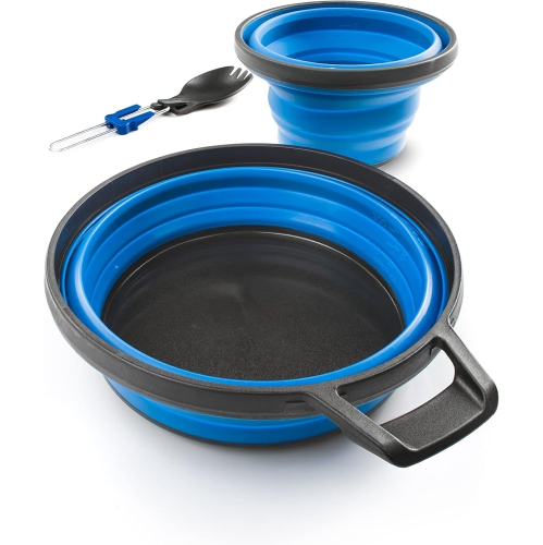 GSI Outdoors Escape 1 Person Table Set Camp, Backpacking with Collapsible Bowl