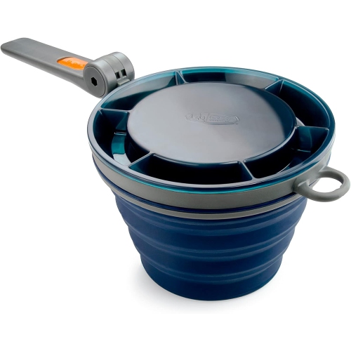 GSI Outdoors Collapsible Blue Fairshare Mug | Camping Backpacking