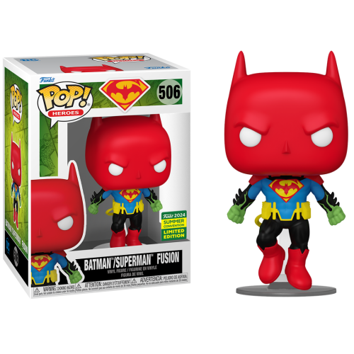 Pop DC Heroes Batman Superman 3.75 Inch Action Figure Exclusive - Batman Superman Fusion #506