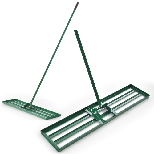 Costway Lawn Leveling Rake 36" x 10" Heavy Duty Level Lawn Tool for Garden Backyard/Lawn
