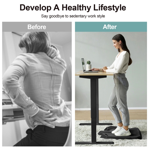 Costway Portable Anti-Fatigue Standing Mat W/Massage Points Diverse Terrain Home Office