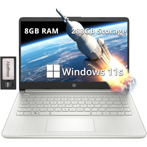 HP Stream 14" HD BrightView Laptop, Intel Pentium Silver N5030, 288GB Storage, 8GB RAM, Intel UHD Graphics, HP Fast Charge, Win 11 S