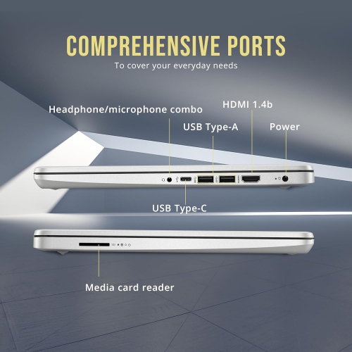 HP Stream 14" HD BrightView Laptop, Intel Pentium Silver N5030, 288GB Storage, 8GB RAM, Intel UHD Graphics, HP Fast Charge, Win 11 S
