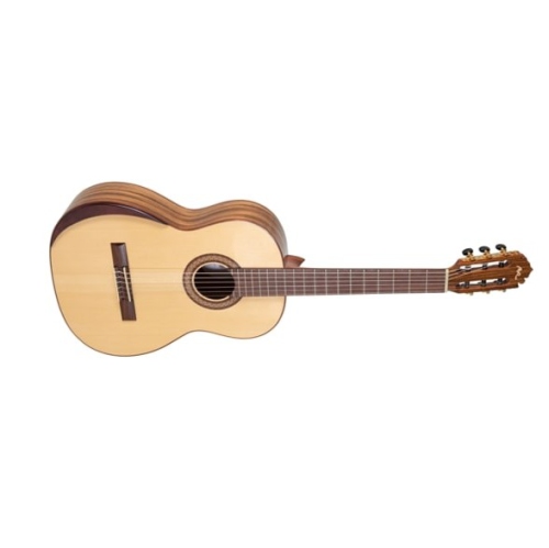 Refurbished - Manuel Rodriguez Guitars Academia 4/4 Spruce + Zebrano Acoustic Guitar, Natural
