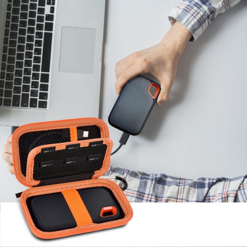 Case Compatible with SanDisk 1TB 2TB 500GB Extreme Portable SSD, for SanDisk PRO External Solid State Drive, Memory Card SD SDXC SDHC Card Storage