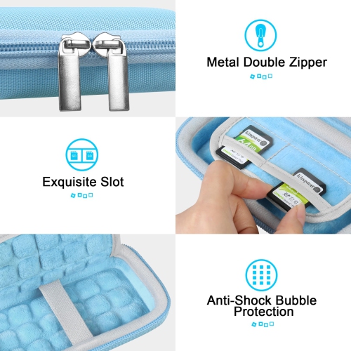 Hard Carrying Case for SanDisk Extreme Pro/SanDisk Extreme Portable External SSD 500GB 1TB 2TB 4TB USB-C Solid State Drive EVA Shockproof Protective