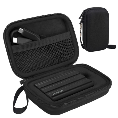 Hard Carrying Case for Samsung T7 Shield / T7 / T7 Touch Portable Solid State Drives 500GB 1TB 2TB 4TB USB 3.2 External SSD Hard EVA Shockproof Stora