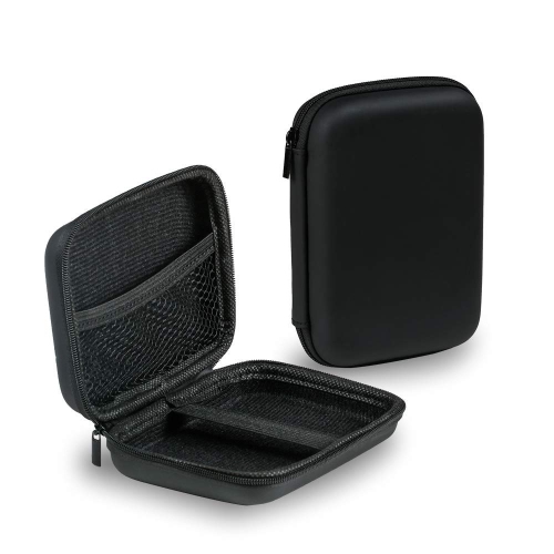 Hard Drive Case 2 Pack, 2.5 Inch Shockproof and Waterproof Hard Drive Bag, Multi-Function Storage Carrying Universal Travel Case for Small