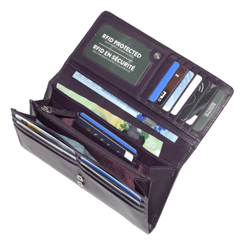 Roots Women's Expander Clutch Wallet - Plum