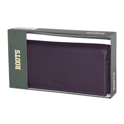 Roots Women's Expander Clutch Wallet - Plum