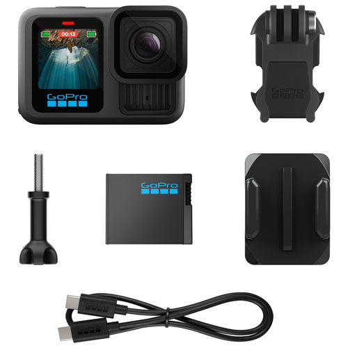 Caméra 5,3K étanche pour sports et casque GoPro HERO13 Black